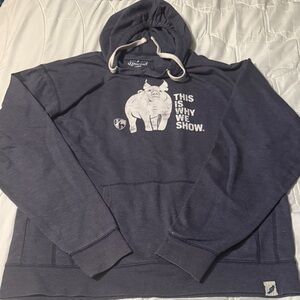 Showtimes “This is why we show” hoodie. Adult L. Show pig